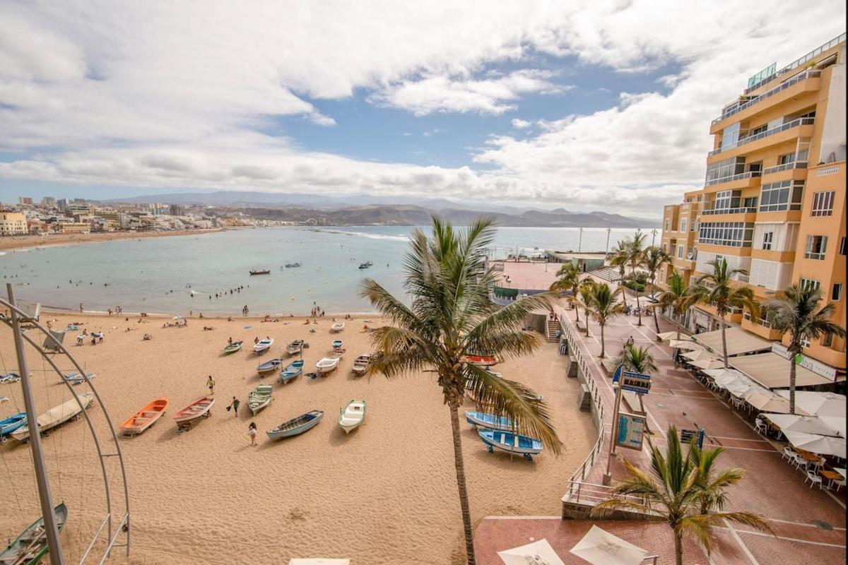 ラスパルマス・デ・グランカナリアEn Primera Linea Playa De Canteras Vista Al Mar Lightbookingアパートメント エクステリア 写真